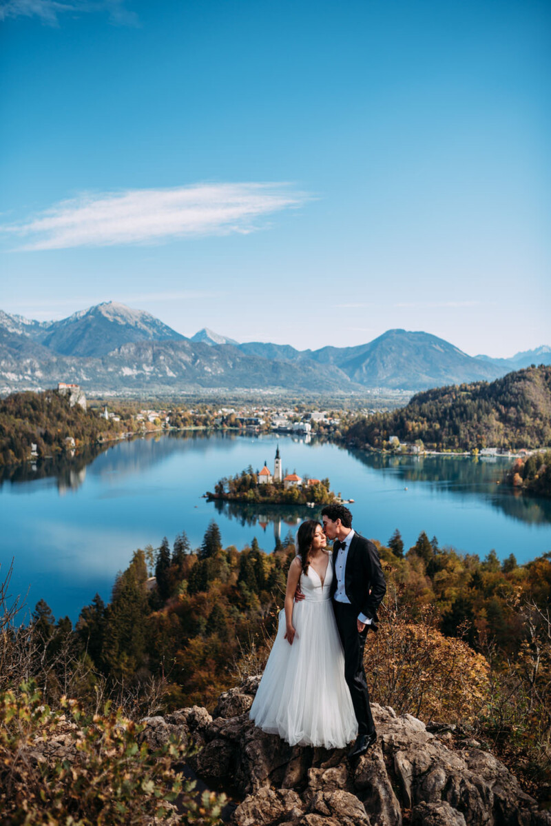 Lake Bled Post Wedding Photoshoot in autumn