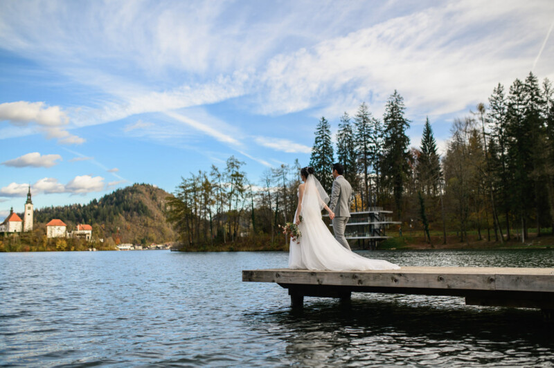 Winter Pre-wedding Lake Bled